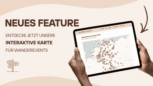 Neue Karte für Wanderevents